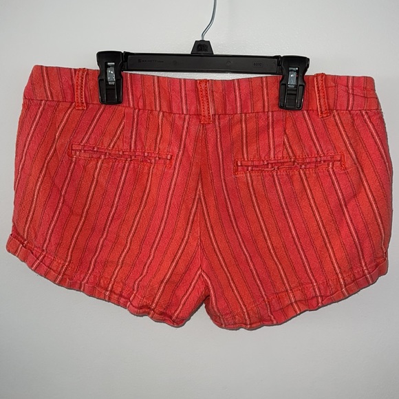 Mossimo Shorts, Burnt Orange Stripes, Size 7 Clasp - Picture 2 of 3